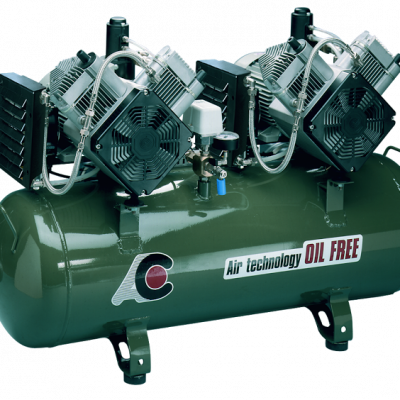 Cattani Twin Head 2 Cylinder Oilless Compressor