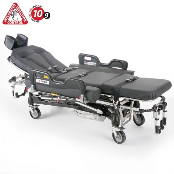 Megasus Bariatric Trolley - AB-PR Mattress - LHS Operated 2 Part Lock