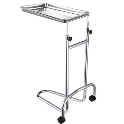 Stand/ Trolley Mayo Stainless Steel 2 Castors with Tray