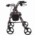 Medline Extra Wide Heavy Duty Bariatric Rollator, Folding Rolling Walker, 8